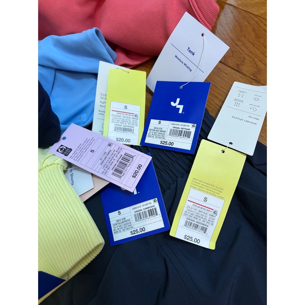 All in Motion JoyLab Women Activewear Bundle 5pc Navy Blue Pink Yellow Small NWT - Picture 6 of 7